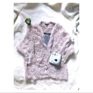 ☁️fuzzy pink cardigan☁️